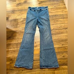 Frame Denim Blue Flare & Wide Leg Jeans